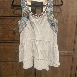 NWT——Miss Me Multicolor Patterned Tank Top